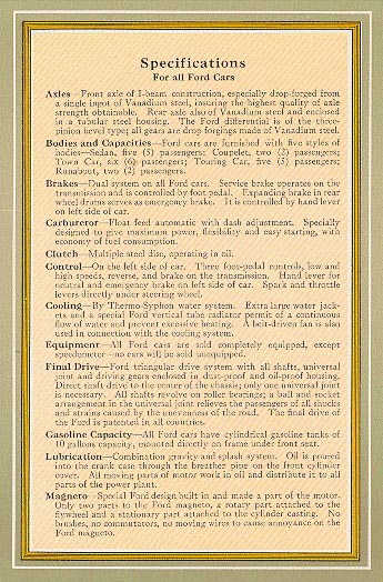 1915 Ford Enclosed Cars Brochure Page 1